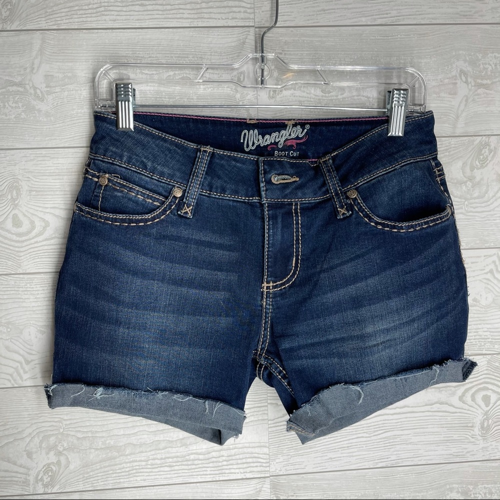 wrangler boot cut shorts womens